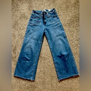 PAIGE Denim Anessa Flare Wide-Leg cropped Jeans